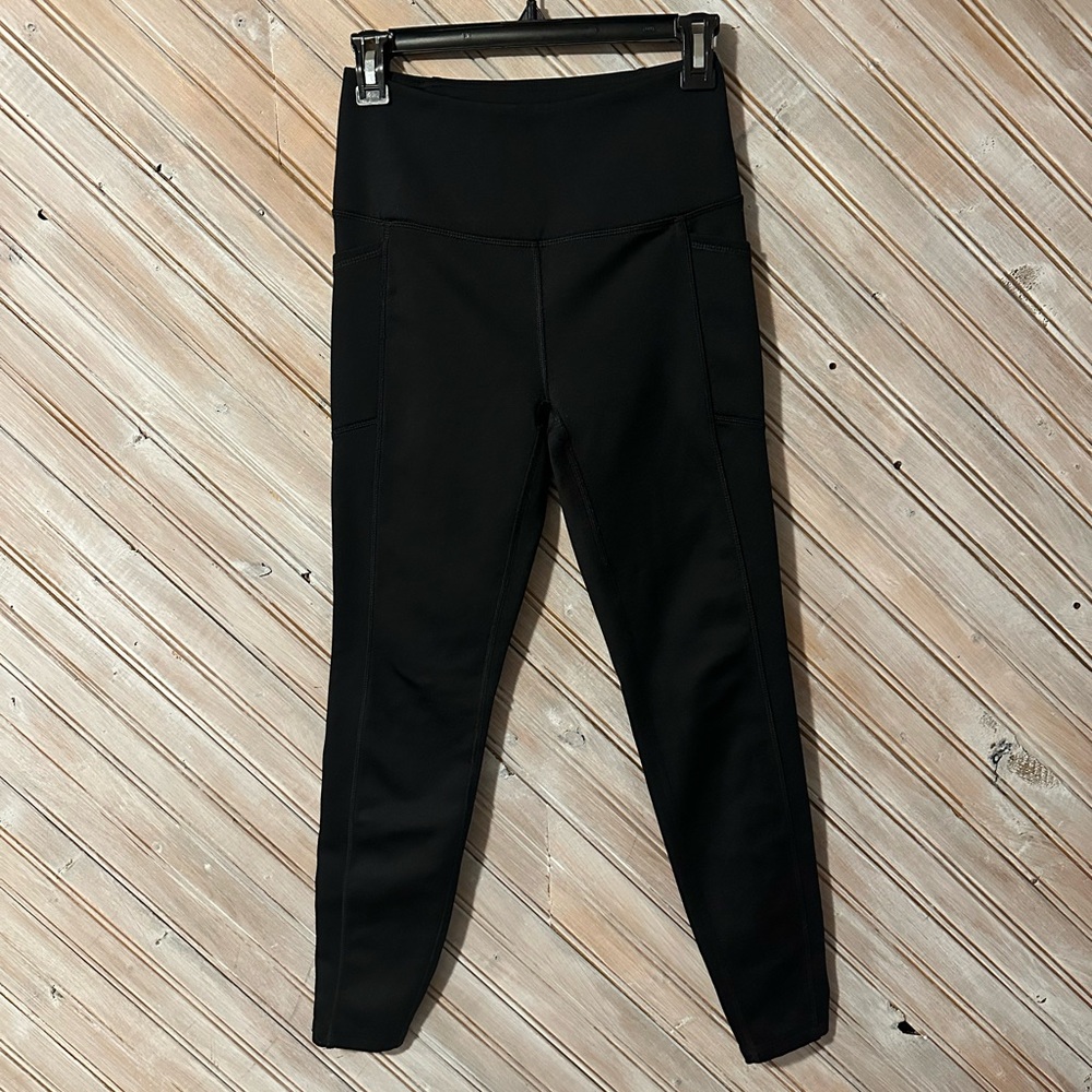 Spyder Active Sport Black Activewear Leggings with Pockets Outdoor Wear